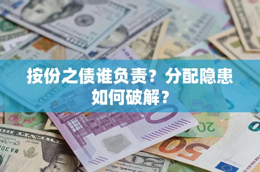 武汉按份之债谁负责？分配隐患如何破解？