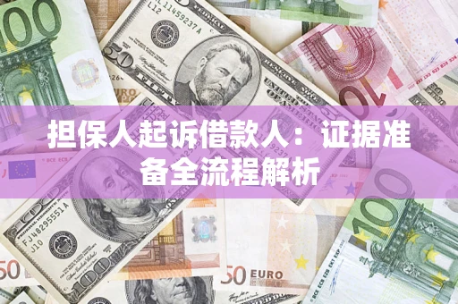 武汉担保人起诉借款人：证据准备全流程解析