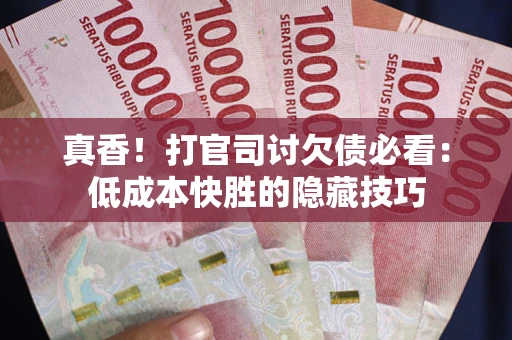 武汉真香！打官司讨欠债必看：低成本快胜的隐藏技巧