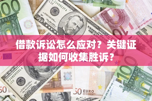 武汉借款诉讼怎么应对？关键证据如何收集胜诉？