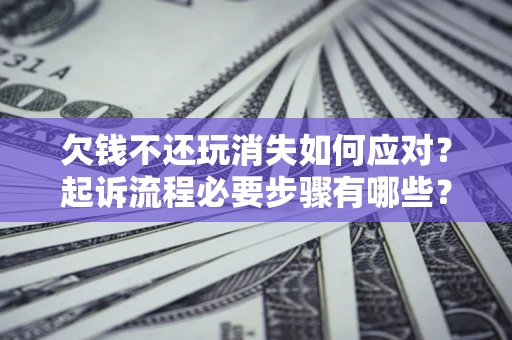 武汉欠钱不还玩消失如何应对？起诉流程必要步骤有哪些？