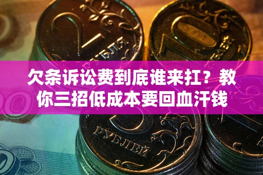 武汉欠条诉讼费到底谁来扛？教你三招低成本要回血汗钱